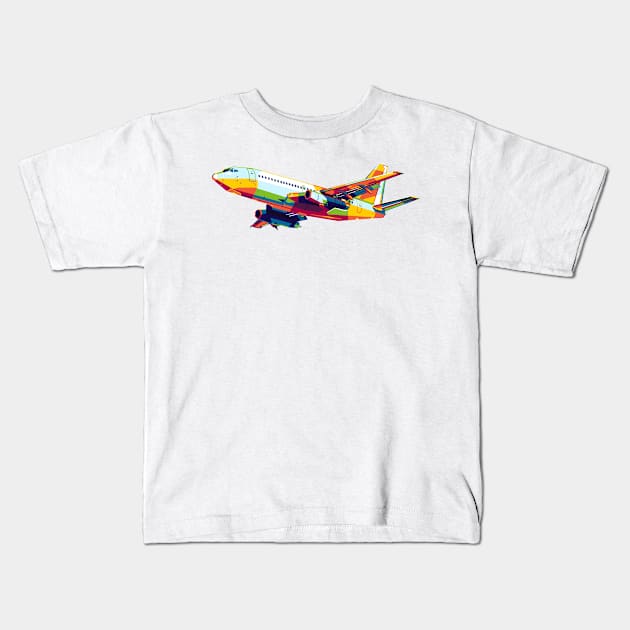 Boeing 737-200 Kids T-Shirt by wpaprint